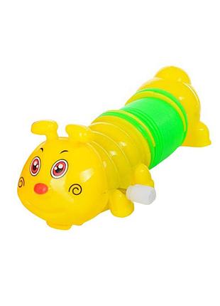 Детская заводная игрушка "гусеница" ly2018c(yellow) с пружинкой
