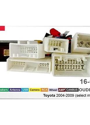 Перехідник живлення з адаптером can-bus серії carav 16-068 (16 pin) для toyota 2003-13