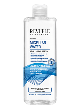 Мицеллярная вода revuele актив с ниацинамидом, 400 мл daily skin care