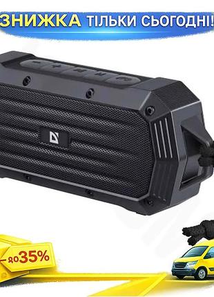 Ku портативна колонка defender universal fit octagon bluetooth 5.1 чорна для музики з fm mp3 usb micro uni2l_k