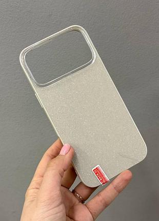 Чехол-накладка color glitter для iphone 17 pro max,чехол с блестками для айфон 17 про макс