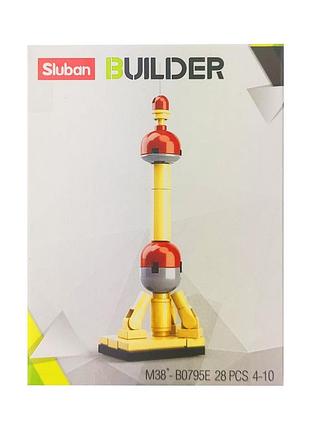 Детский конструктор транспорт sluban m38-b0795, транспорт, фигурка m38-b0795e