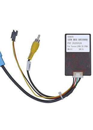 Перетворювач сигналу серії qiv адаптер can-bus toyota qbr ty0600 (ldvs to cvbs)