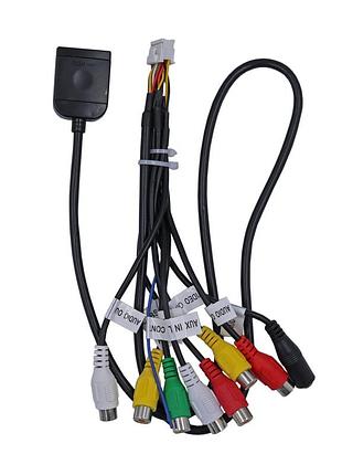 Rca кабель серії qiv qbr-a 0057 під android магнітолу (rca 20p-7+4g-fan+mic) (дрот)