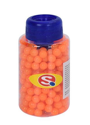 Кульки для дитячої зброї squ-047(orange) пластик, 6 мм, 320 шт
