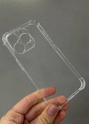 Прозрачный чехол iphone 15 pro, противоударный чехол для iphone 15 pro, силиконовый чехол iphone 15 pro 2
