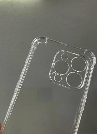 Прозрачный чехол iphone 15 pro, противоударный чехол для iphone 15 pro, силиконовый чехол iphone 15 pro 6