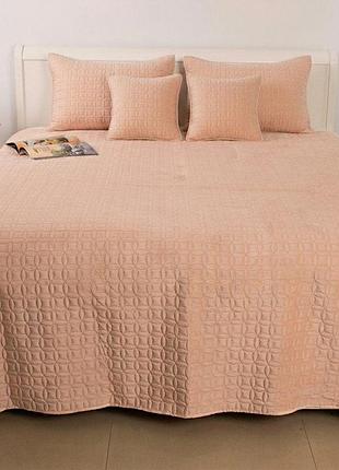 Покрывало теп "velour" 220*240 см 1шт (пудра/мозаика)