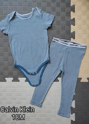 Комплект нижньої білизни для хлопчика calvin klein, блакитний, 18м