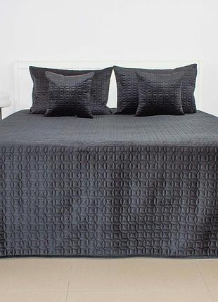Покривало теп "velour" 180*240 см 1шт (чорний/мозаїка)