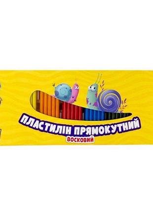 Пластилін прямокутний 8 кольорів