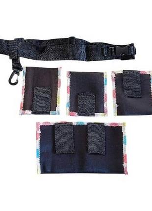 Органайзер на пояс для мам waist diaper bag разноцветный