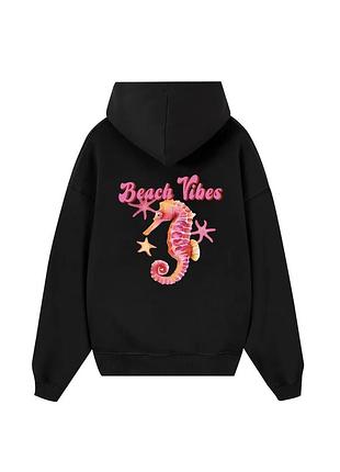 Худи loys толстовка с принтом tropical hippocampus hoodie, черный s