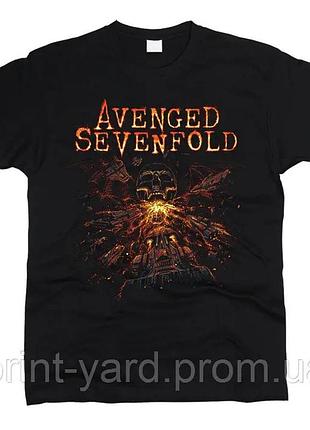 Футболка чорна loys music avenged sevenfold print