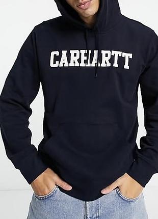 Чоловіче худі carhartt чорне унісекс толстовка з капюшоном кофта xl