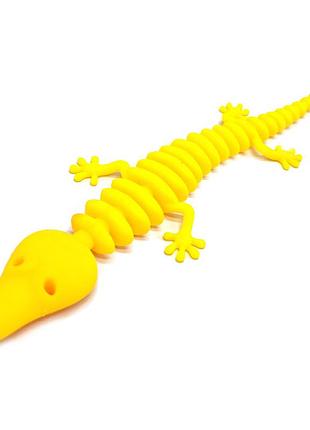 Уценка!!! ящерица антистресс ms3656(yellow)-uc 20 см
