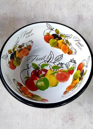 Миска эмалированная idilia "фрукты" (1 л)