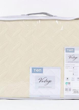 Покривало теп "vintage" 220*240 см 1шт наволочка 50*70 см 2шт (бежевий/вінтаж)