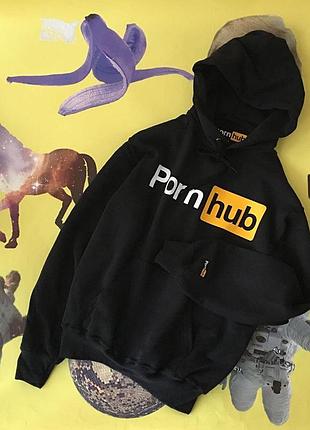 Толстовка чорна pornhub • чорний худі порнохаб m