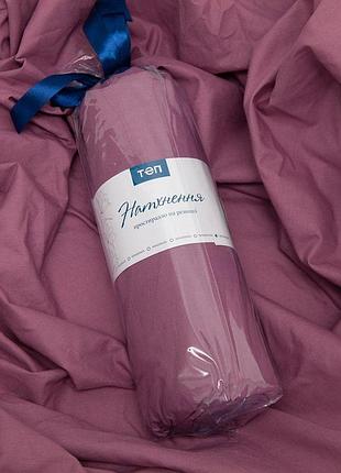 Простынь "натхнения" с резинкой 200х200 см (свертка) (попепельная роза)