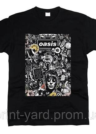 Футболка черная loys music oasis rock style