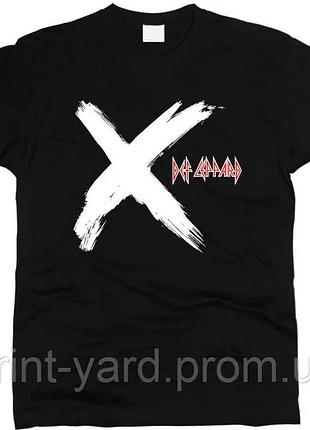 Футболка чорна loys music def leppard