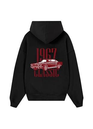 Худи loys толстовка с принтом 1967 classic hoodie, черный xxl
