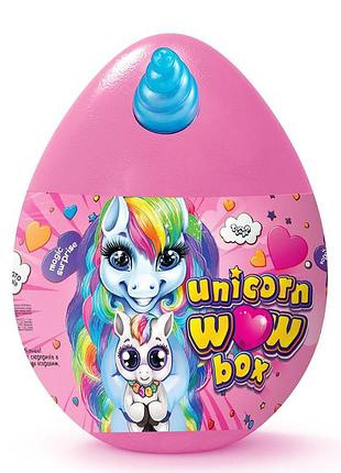 Дитячий ігровий набір для творчості unicorn wow box (яйце єдинорога, 20 сюрпризів), фіолетовий (дт-го-09275)