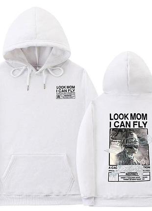 Худи белый loys cactus jack. толстовка travis scott art 22 xl