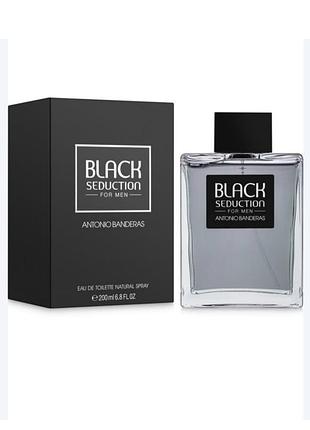 Antonio banderas black seduction 200 мл,человечья туалетная вода,оригинал