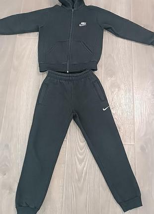 Спортивний костюм чоловічий nike утеплений чорний