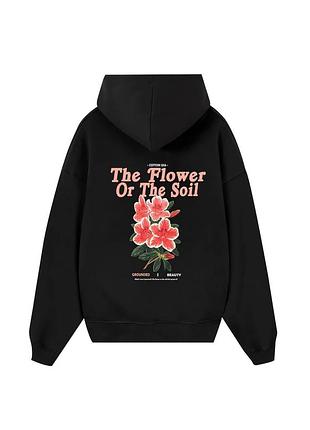 Худи loys толстовка с принтом floral the soil hoodie, черный xxl
