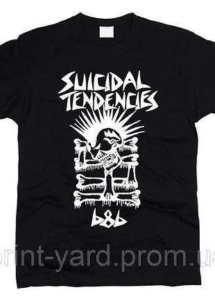 Футболка черная loys music suicidal tendencies style