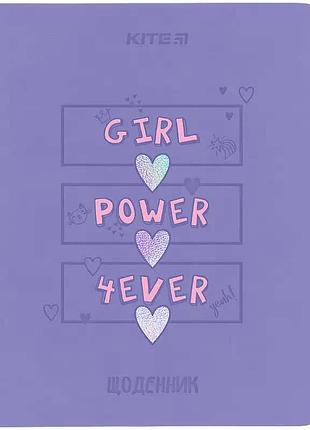 Школьный дневник, мягкая обложка pu, girl power 4ever (k24-283-3)