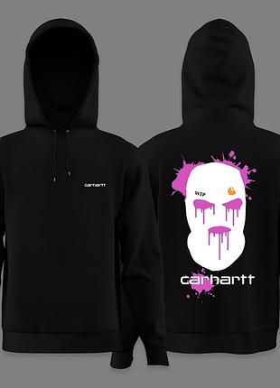 Мужское худи carhartt wip черный кархарт унисекс-кофта женская толстовка с капюшоном s