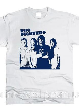 Футболка белая loys music foo fighters style