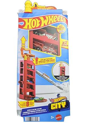 Набор hot wheels "гараж со спуском" игровой (jmj52)