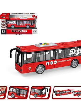 Автобус a1119-4 інерція,1:16, звук, світло, гум.колеса, відчин.двері,бат.кор.32-16,5-11см
