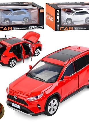Джип автосвіт 1:24 метал інерційний світло звук (ap-2008)