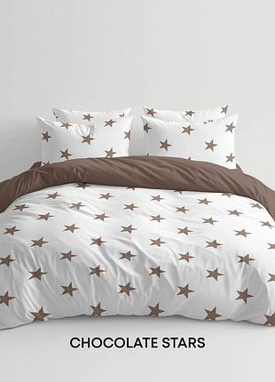 Комплект постільної білизни "теп" євро (chocolate stars, 70x70)
