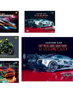 Тетрадь для рисования yes а4 28 листов 100 скоба с перфорацией cars (130606)