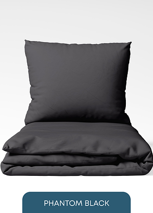 Комплект постільної білизни "теп" євро (phantom black, 70x70)