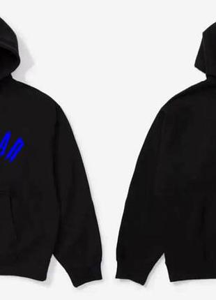 Чоловіче худі trapstar чорна унісекс-трипстр толстовка з капюшоном кофта xs