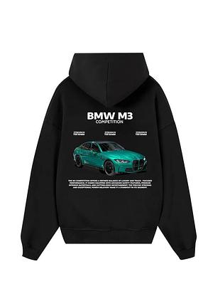 Худи loys толстовка с принтом bmw m3 competition hoodie, черный m