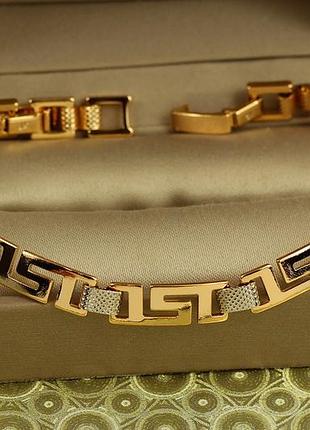 Браслет xuping jewelry лора 20 см 6 мм комбінований