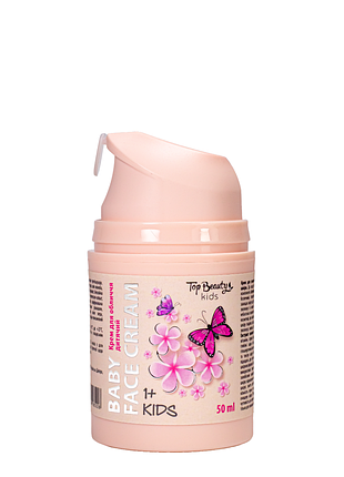 Дитячий крем для обличчя від 1 року top beauty baby face cream kids, 50 мл daily skin care