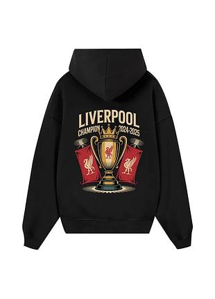 Худи loys толстовка с принтом liverpool champion cup hoodie, черный s
