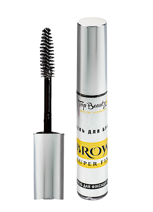 Гель для брів фіксуючий top beauty brow super fix, 10 мл