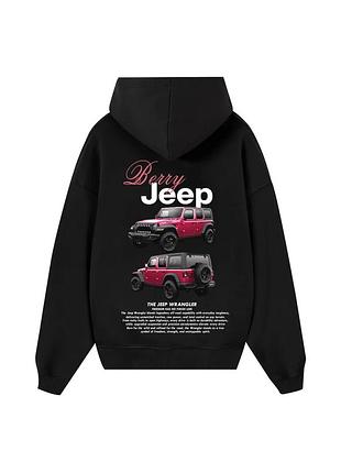Худи loys толстовка с принтом berry jeep hoodie, черный s