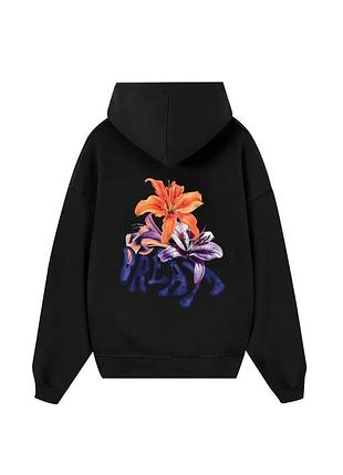 Худи loys толстовка с принтом floral dream hoodie, черный xs